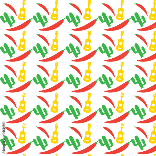 Mexican pattern. Fiesta, seamless background, mexico native