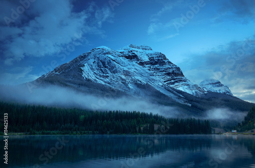 mountain with lake reflection © rabbit75_fot