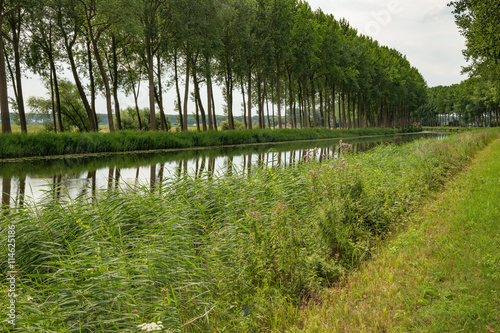 The Damme Canal near the bend between Damme and Sluis photo