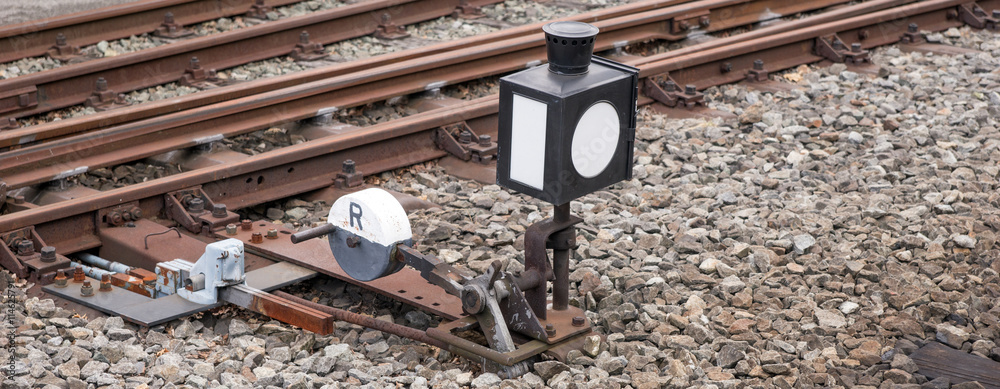 Naklejka premium Weiche Schmalspurbahn