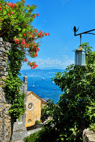 Portovenere overlooking of the mediterranean sea