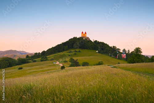 Calvary on a hill above the town of Banska Stiavnica in Slovakia.
