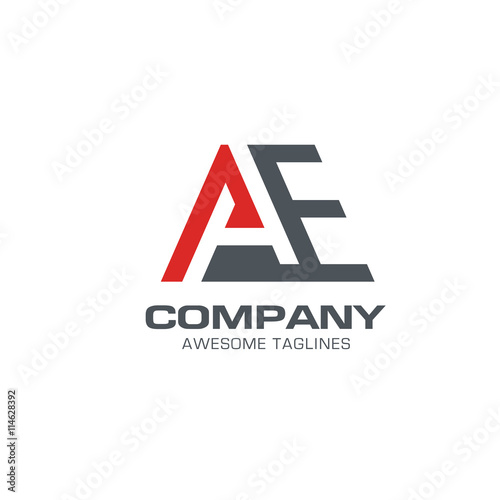 letter AE modern logo vector. letter AE logo vector