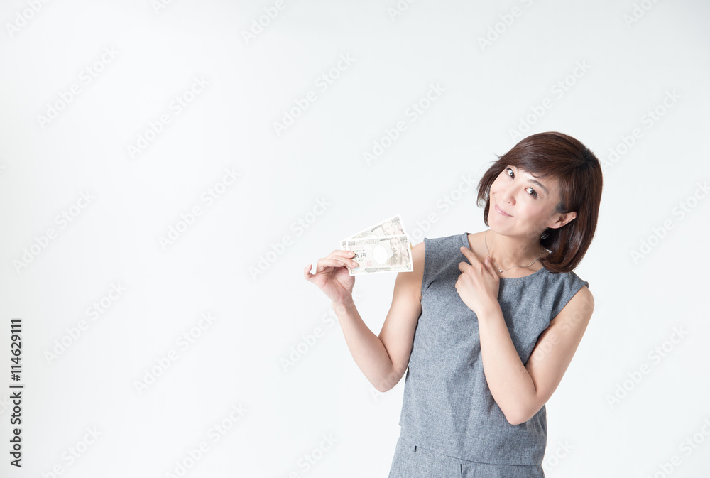 OLポートレート・白バック