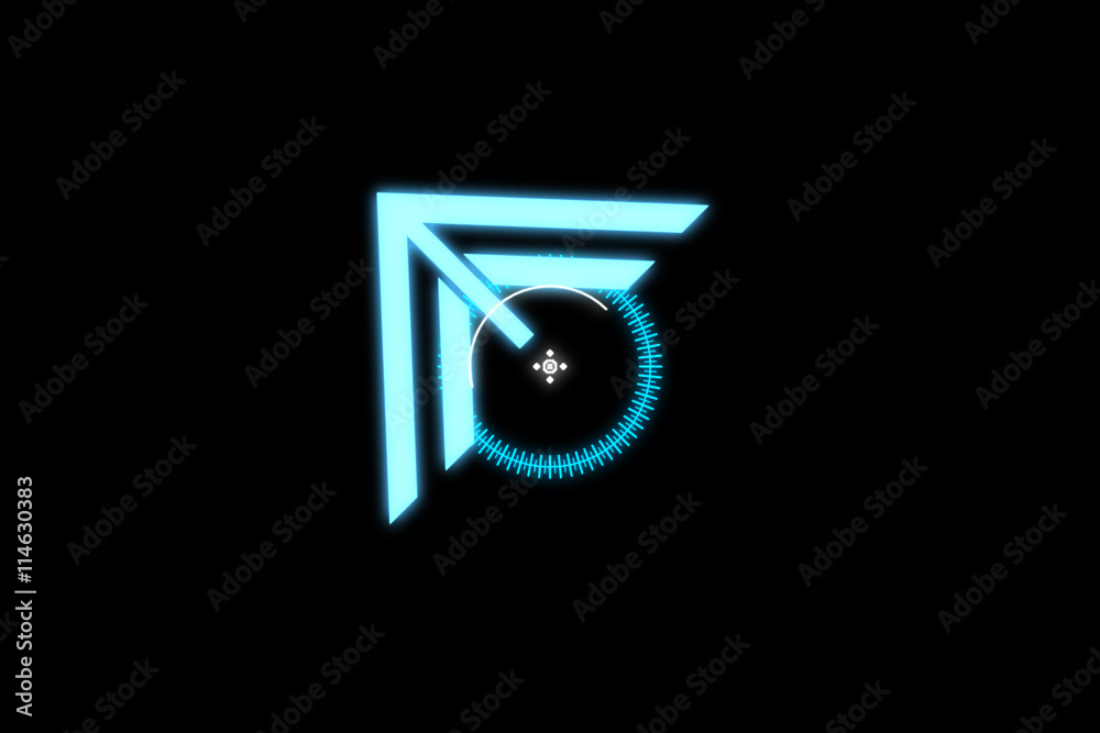 3D digital HUD Element in Motion. Nice 3D Rendering for your futuristic Project
3D digital HUD Element in Motion. Nice 3D Rendering for your futuristic Project