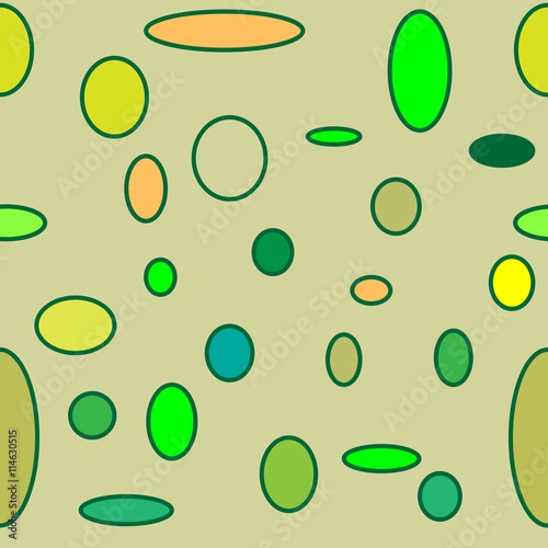 Oval color seamless pattern.