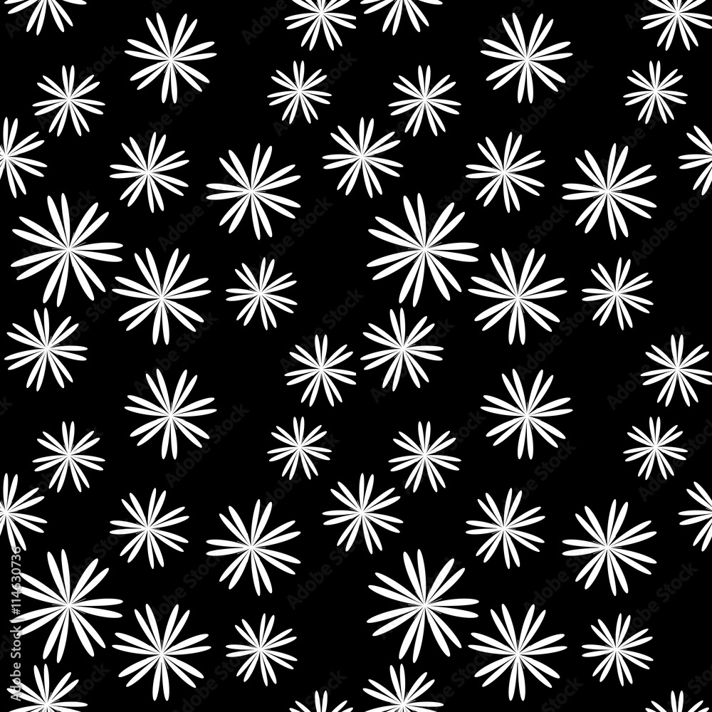 Flower white seamless pattern Flower white seamless pattern