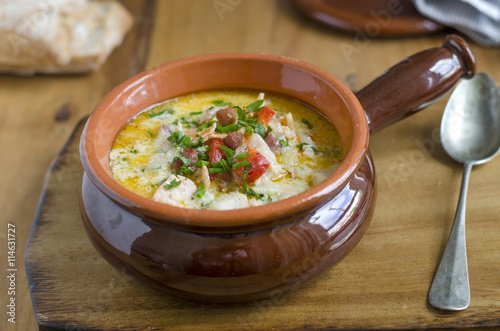 Plakat w ramie Ballycotton fish chowder