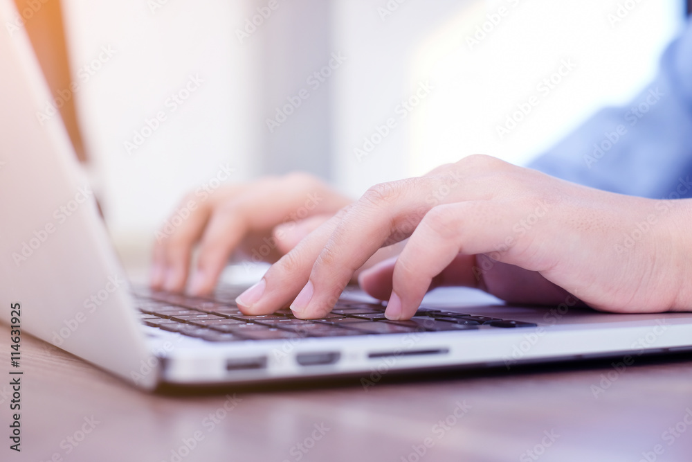 close up woman hand typing on keyboard laptop for working business close up woman hand typing on keyboard laptop for working business