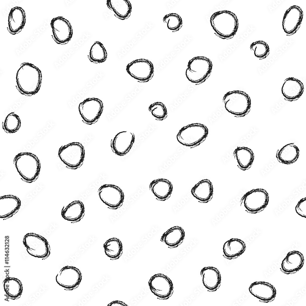 Polka dot cartoon seamless pattern
