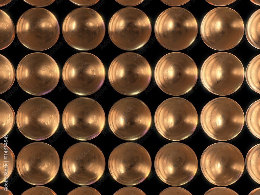 3D render of Abstract Gold Dots pattern background 3D render of Abstract Gold Dots pattern background