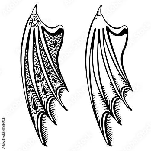 Devil's wings set