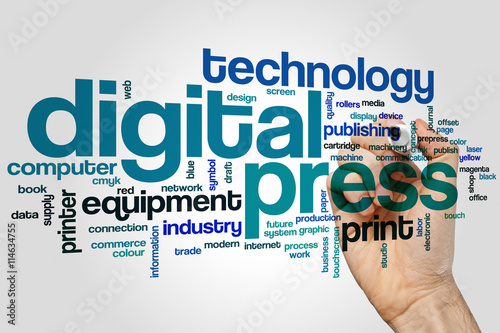 Digital press word cloud