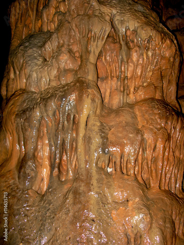 Inside of a cave photo