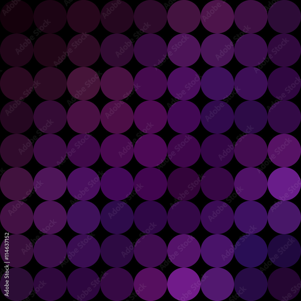 Gradient low poly circle style vector mosaic background