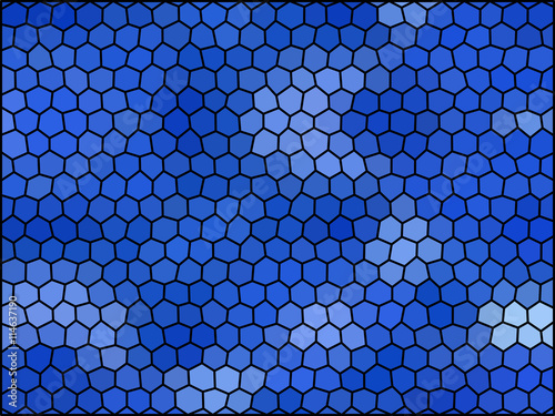 Gradient low poly hexagon style vector mosaic background