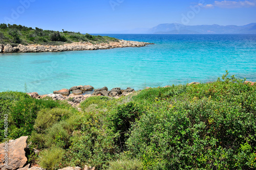 Beautiful seascape with rocky islands. Aegean sea. Turkey © nmelnychuk