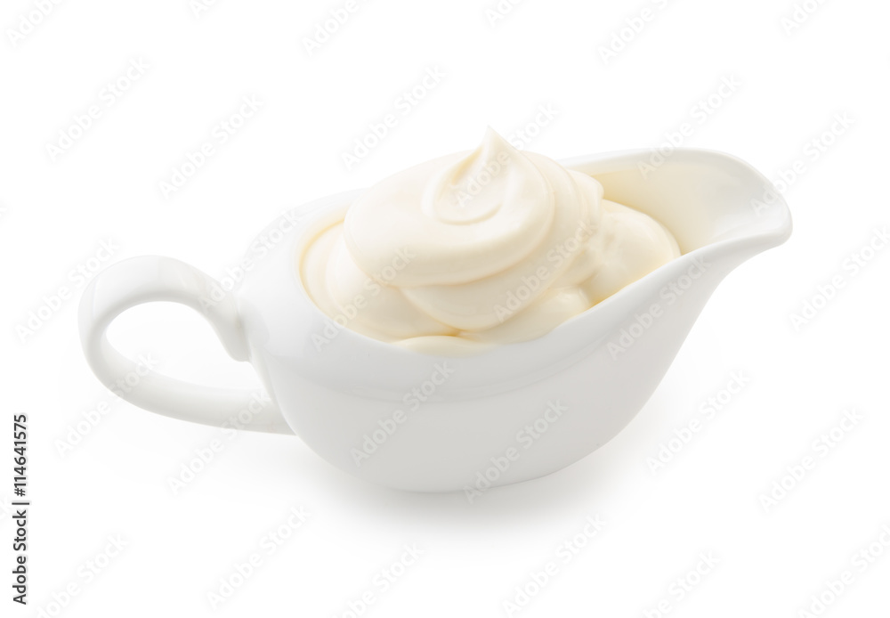 Mayonnaise isolated on white background with clipping path Mayonnaise isolated on white background with clipping path