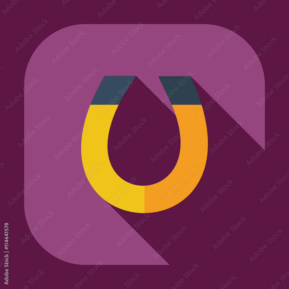 Flat modern design with shadow icons magnet Flat modern design with shadow icons magnet