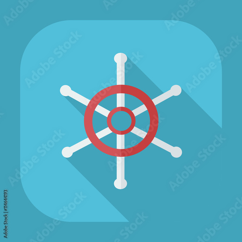 Flat modern design with shadow icons wheel