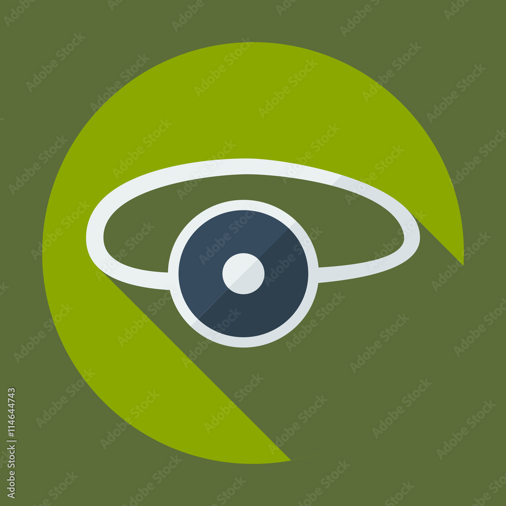 Flat modern design with shadow icon optics Flat modern design with shadow icon optics