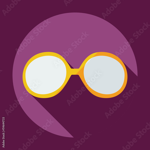 Flat modern design with shadow icon optics
