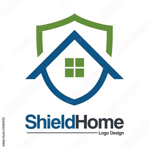 Home Security Logo Template Design Vector