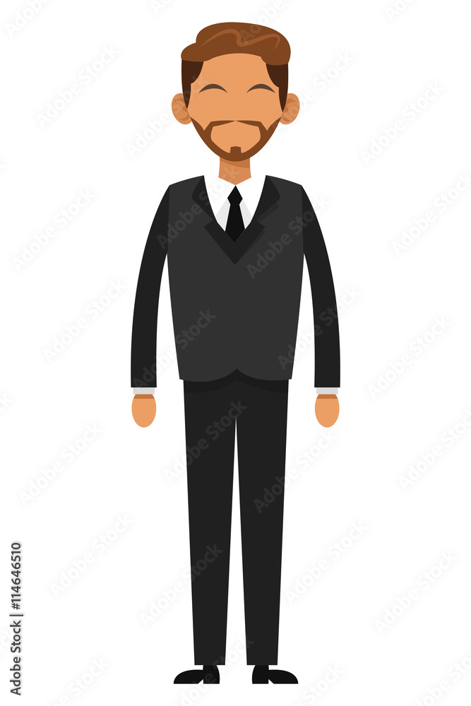 tan businessman with beard icon tan businessman with beard icon