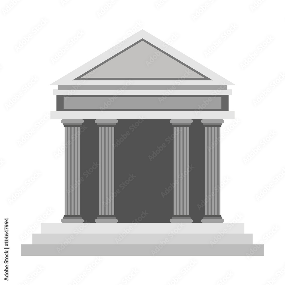 Obraz premium ancient greek building icon