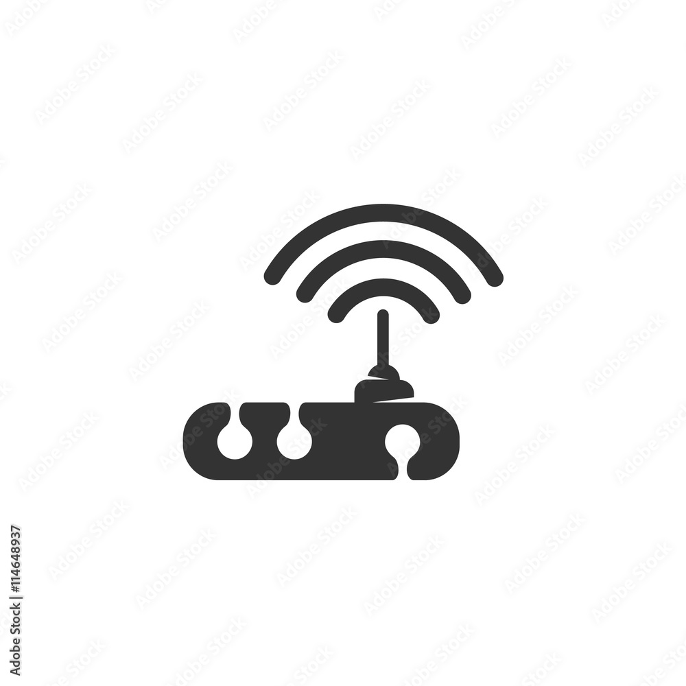 WiFi router icon isolated on white background WiFi router icon isolated on white background