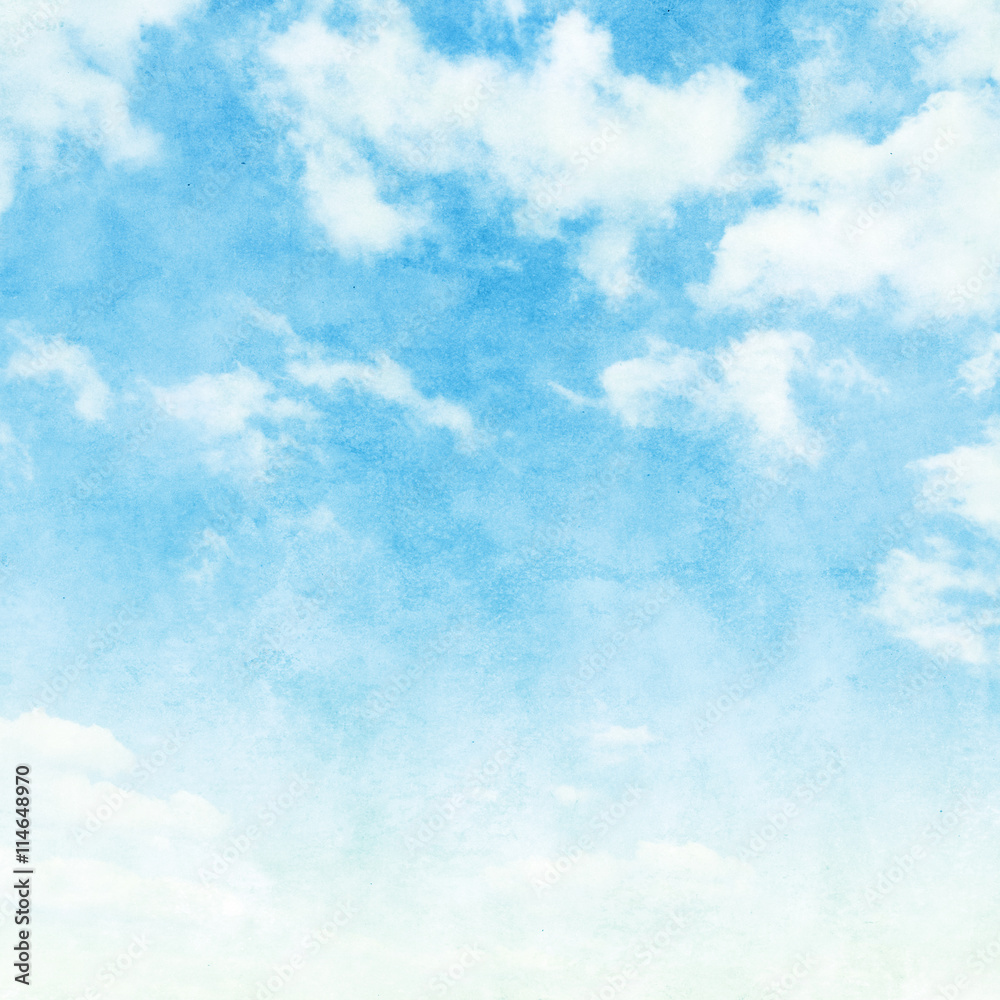 Blue sky in grunge style. Blue sky in grunge style.