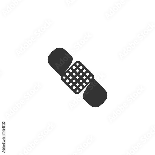 Medical bandage icon on a white background