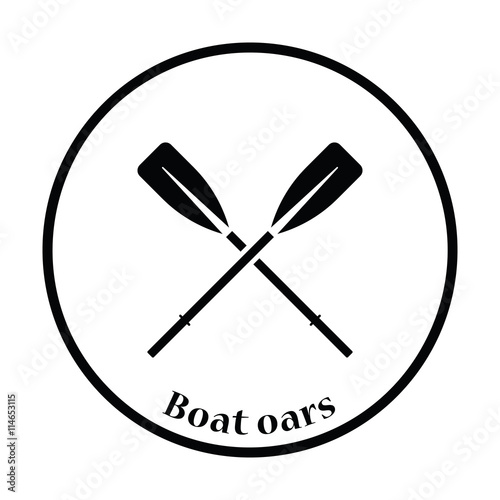 Icon of  boat oars