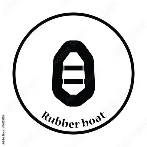 Icon of rubber boat