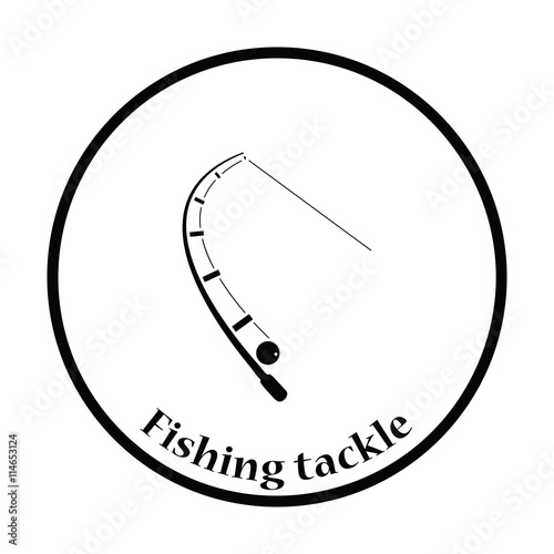 Icon of curved fishing tackle