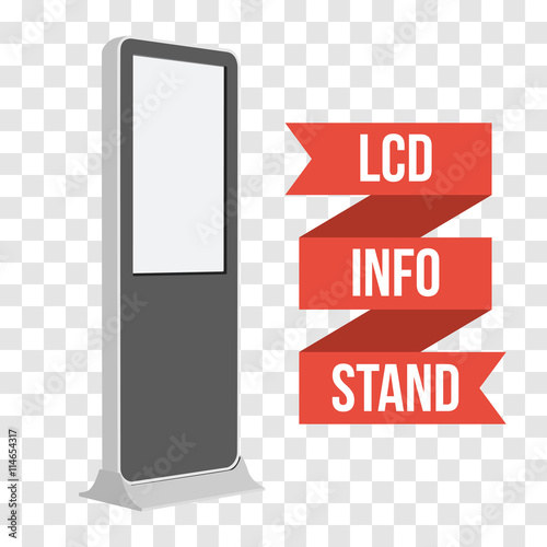 Trade show booth LCD TV Info stand.