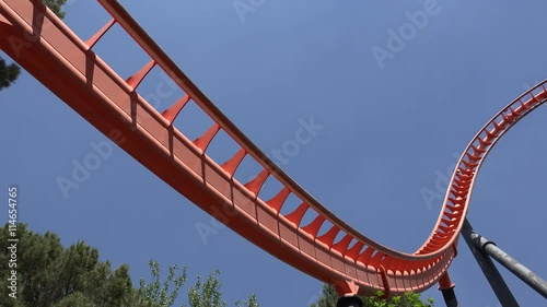 Fun Amusement Park Roller Coaster Ride