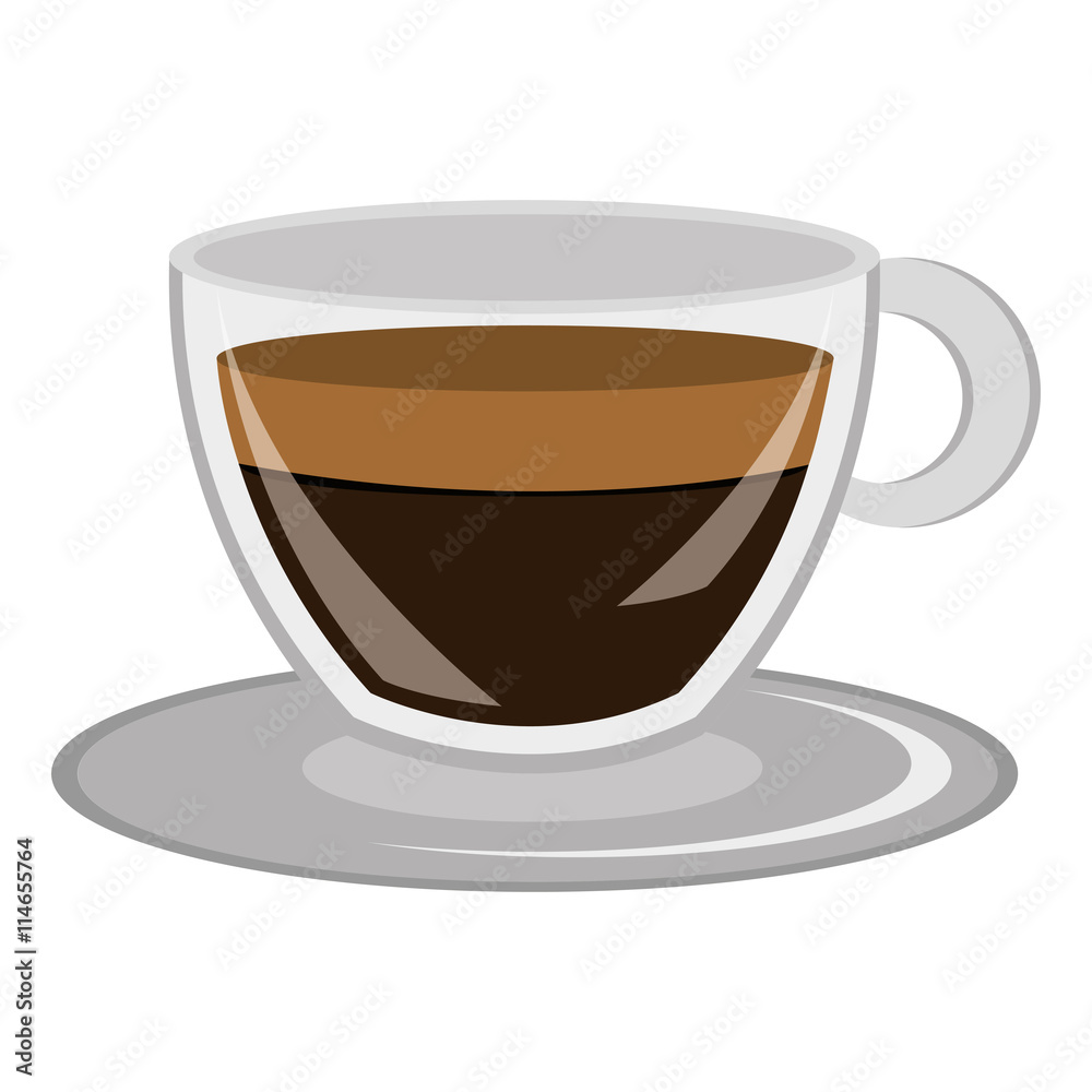 modern cup design with dark brown coffee front view over isolated background,vector illustration modern cup design with dark brown coffee front view over isolated background,vector illustration