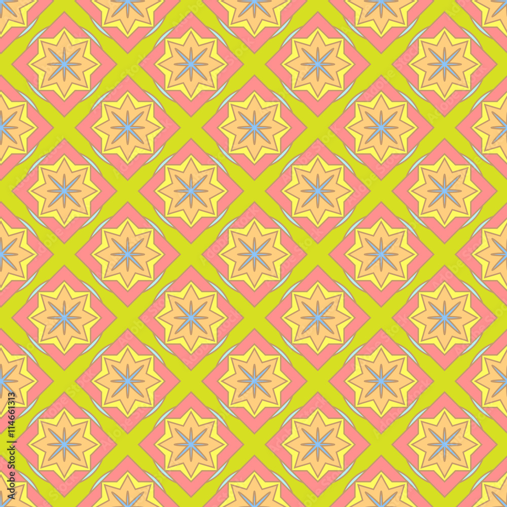 Multicolored geometric seamless pattern Multicolored geometric seamless pattern