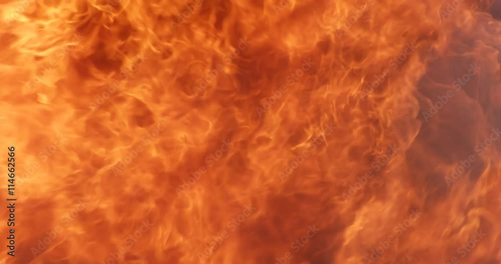 Flames boil across the screen from right to left Flames boil across the screen from right to left
