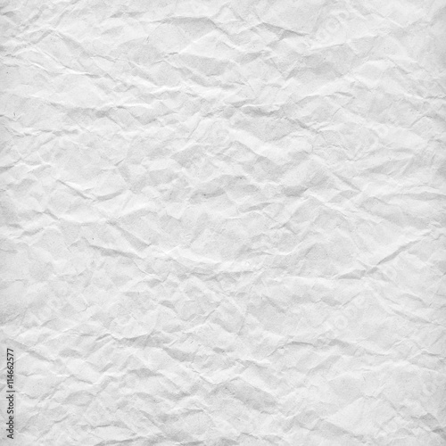 white crumpled paper texture for background
