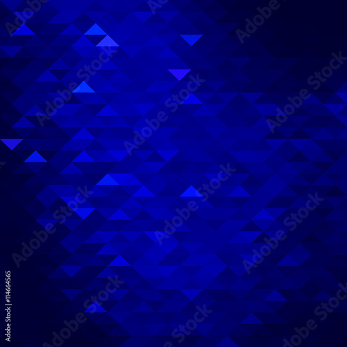 Dark blue colored abstract geometric shapes background.