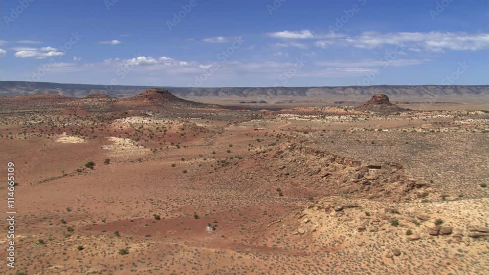 Wide aerial view of Southwestern desert landscape Wide aerial view of Southwestern desert landscape