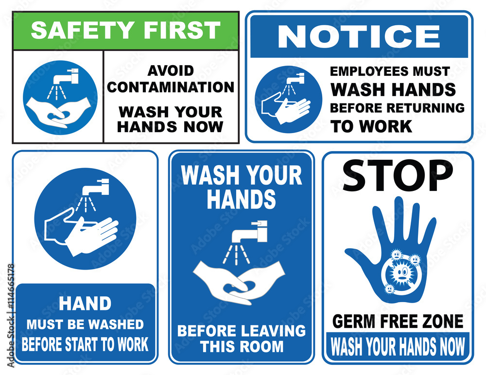 Employees Wash Hands Sign Employees Wash Hands Sign
