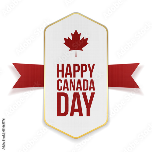 Happy Canada Day greeting Banner