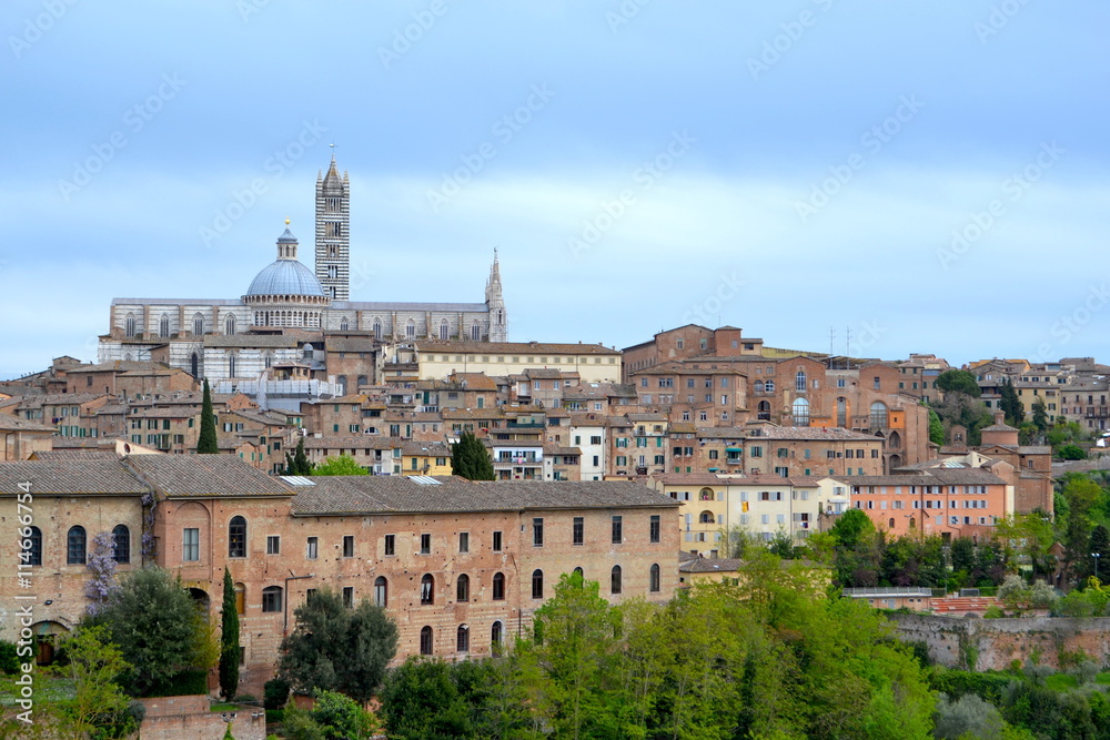 Anblick auf Siena, Italien