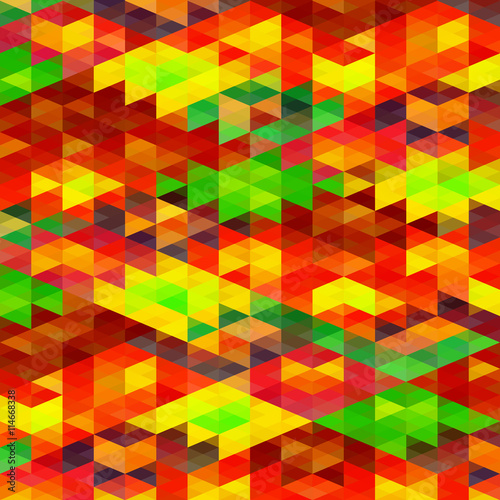 Abstract colorful triangles, geometric shapes background with stylish retro concept color tones