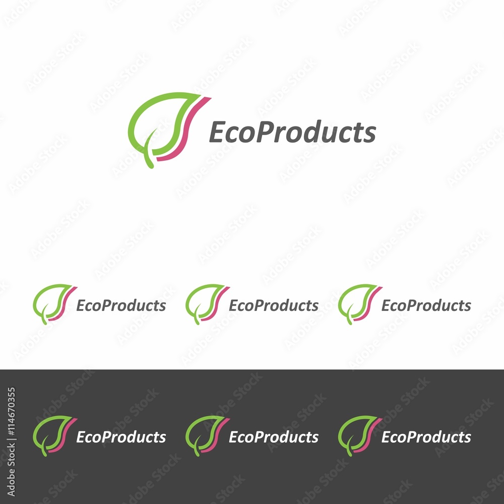 logo template for eco - products