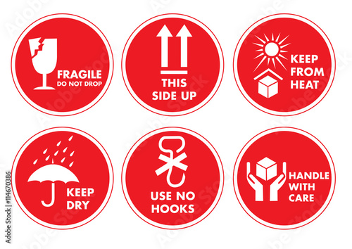 Fragile Handle with Care Label Sticker