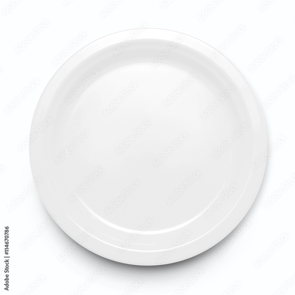 Empty plate. Empty plate.